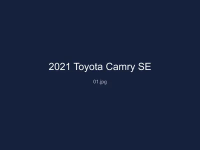 2021 Toyota Camry SE